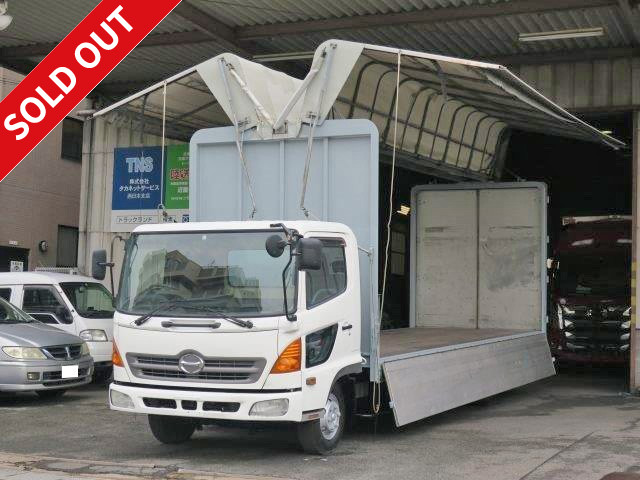 2007 Hino Ranger, medium-sized, wing top, 7200 wide, bedless, actual mileage approx. 450,000 km