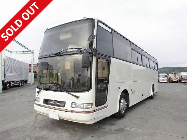 1998 Hino Selega Super DX Large tourist bus, seating capacity 55 (46 seats + 9 auxiliary seats), rotating salon seats, aluminum wheels, heated mirrors