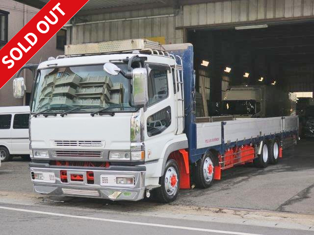 2004 Mitsubishi Fuso Super Great Large Flatbed Aluminum Block 4-Axle Low Floor 7-Side Opening Loading Capacity 14.6 Tons All Wheel Air Suspension Vehicle Inspection valid until March 2019!! 