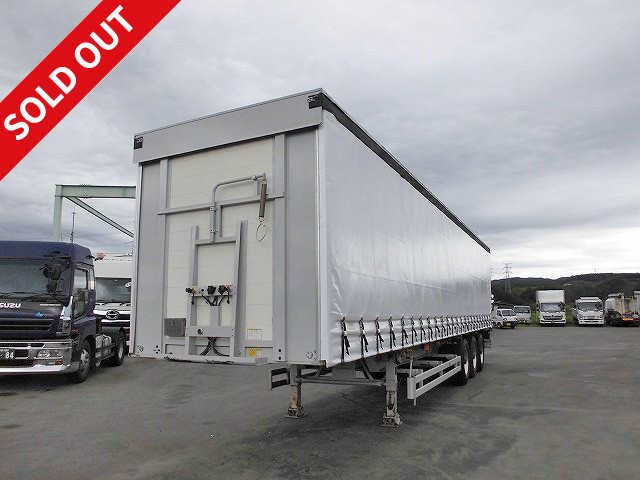 2010 Trex 3-axle high-floor curtain-type semi-trailer with lift axle and 28.4t load capacity! 4-row jolder, air suspension, and aluminum wheels 