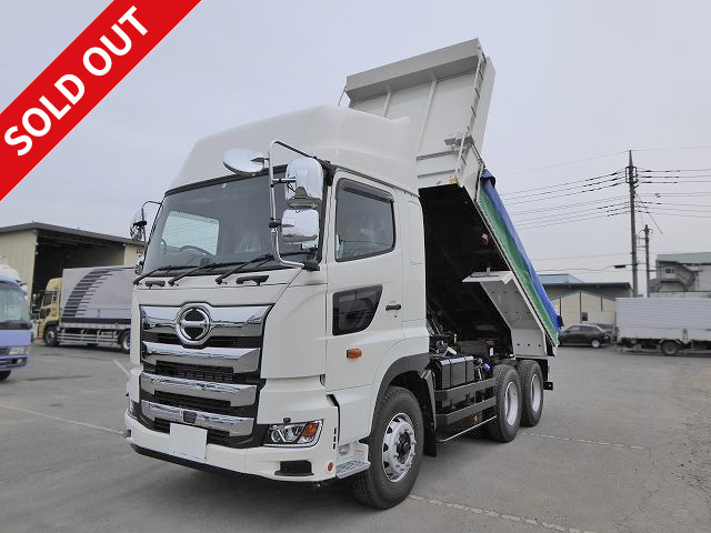 [Lease de Sugu Nori exclusive] [New model] 2018 model Hino Profia large dump truck 5100 body Shinmaywa made high roof retarder cab chrome electric cobo lane