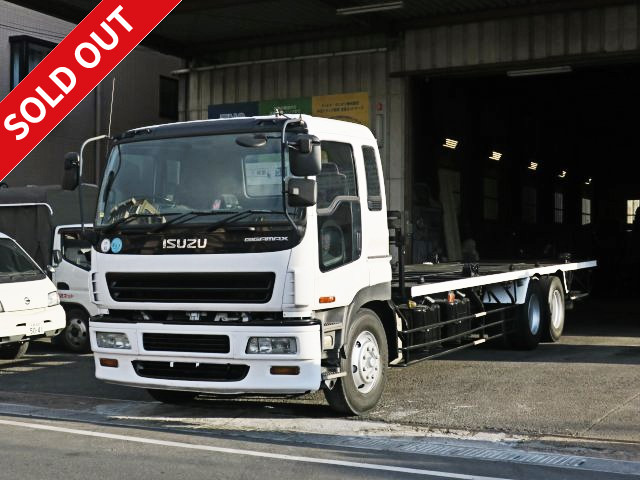 2004 model Isuzu Giga, large, high-floor, two-axle rear truck, dedicated container truck, can carry two JR containers and two sea containers, actual mileage approx. 552,000 km, rear wheel air suspension