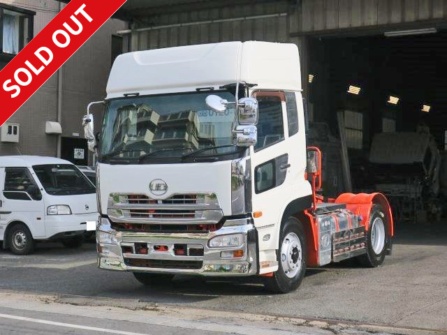 2009 Nissan UD Quon Large tractor head 5th wheel load 11.5t 410 horsepower Rear air suspension High roof Retarder