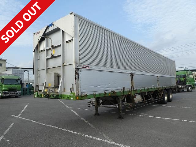 2007 Nippon Fruehauf 2-axle wing trailer, 20t capacity, aluminum wheels, 2-stage lashing rails