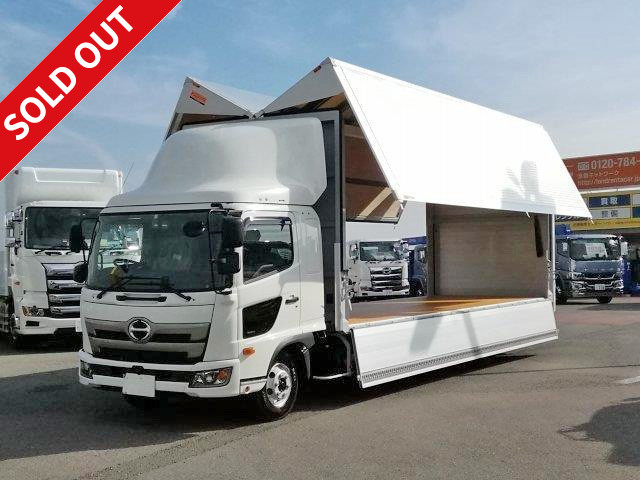 [New model] 2018 Hino Ranger, medium-sized aluminum wing, 7200 wide, with combination gate, 240 horsepower