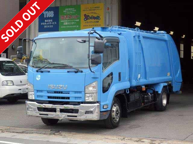 2007 Isuzu Forward Medium-sized Compactor (Refuse Collector) ShinMaywa Industry Press Type Capacity 10.2m3 Aluminum Wheels