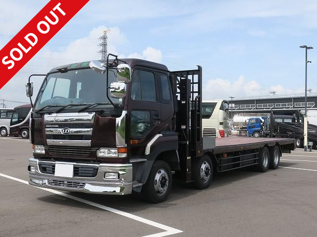 [Price reduced!] 2003 UD Trucks Big Thumb large self-loader, high jack, 4-axle low floor, 2 differentials, winch and radio control included ★Inspection valid until June 2021★