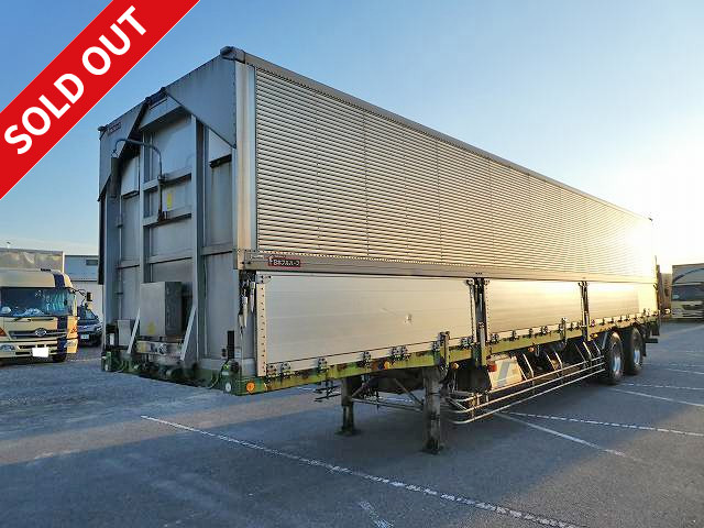 2007 Nippon Fruehauf 2-axle wing trailer, 20t capacity, aluminum wheels, 2-stage lashing rails