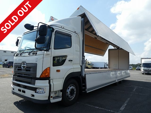 2014 Hino Profia, large aluminum wing, 2 rear axles, high floor, Proshift, retarder, low mileage of approximately 20,000 km!