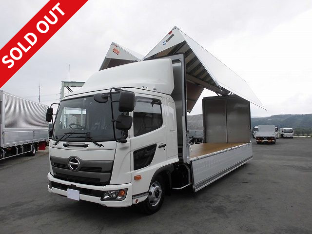 [Lease de Sugu Nori Exclusive] [New Model] 2018 Hino Ranger Medium Aluminum Wing 7200 Wide 240PS Rear Air Suspension