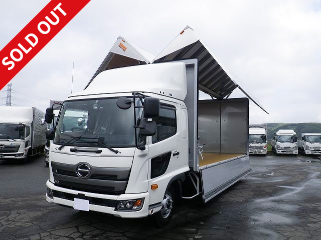 [Lease de Sugu Nori Exclusive] 2018 Model Hino Ranger Medium Aluminum Wing 6200 Wide with Retractable PG and 5 Pairs of Internal Hooks