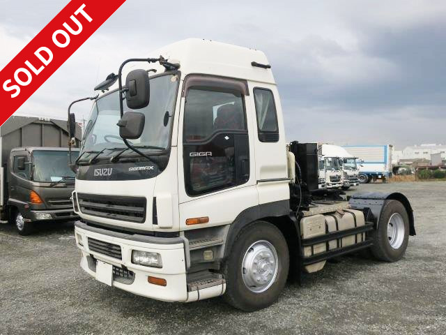 2004 model Isuzu Giga tractor head, 5th wheel load 9.3t, vehicle inspection valid until January 2020! With PTO hydraulic pump