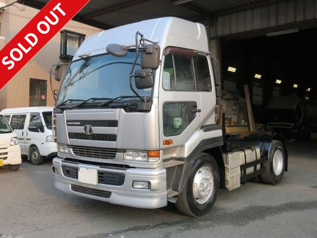 2005 UD Trucks Tractor Head, 5th wheel load 11.5t, 440 horsepower, high roof, rear wheel air suspension, Escot, vehicle inspection included!!