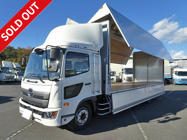 [Lease de Sugu Nori exclusive] 2018 model, new Hino Ranger, increased tonnage, aluminum wing, 7200 wide, 240 horsepower, with rear-view camera and ETC