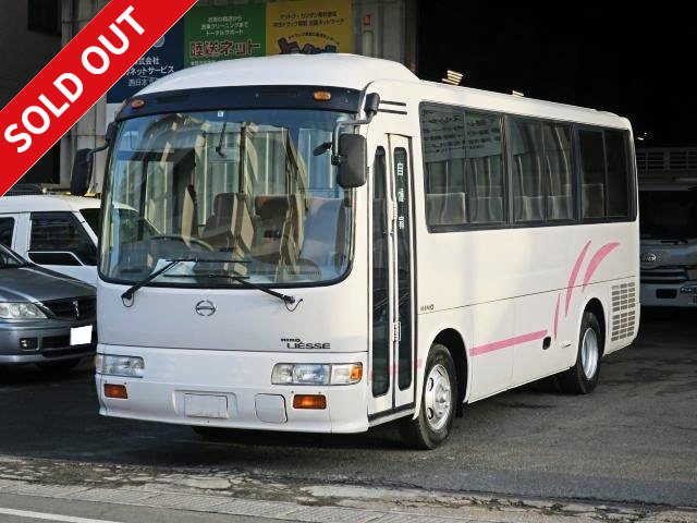 2000 Hino Liesse Super DX Microbus, 29-seater, 7-row seating, moquette seats, all-wheel air suspension, actual mileage approx. 170,000 km