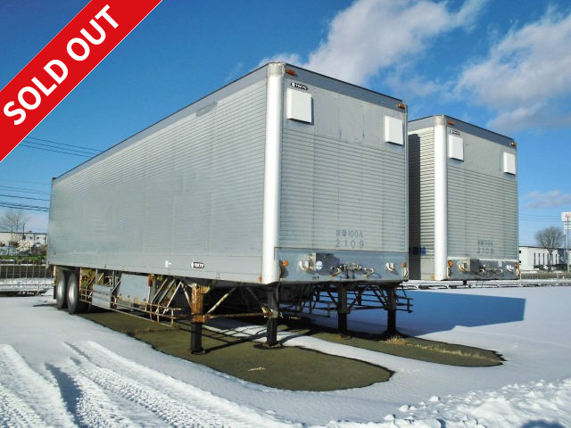 2001 Tokyu aluminum van semi-trailer, 2 axles, maximum load capacity 21.8 tons. We have one more trailer of the same model!