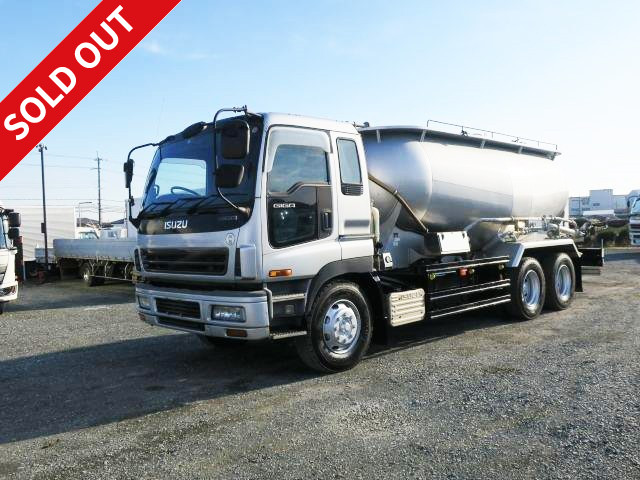 2004 model Isuzu Giga large rear 2-axle powder transport vehicle cement bulk 22-ton vehicle Far East Jet Pack vehicle capacity 12.3 m3