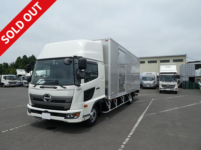  Rental up <<New>> 2018 model Hino Ranger Medium-sized aluminum van 6700 wide with combination gate High roof Rear air suspension 240 horsepower 