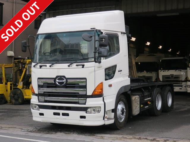 2007 Hino Profia tractor head, 5th wheel load 16 tons, 2 differentials, high roof, 480 horsepower, actual mileage approx. 597,000 km, 12-speed Proshift