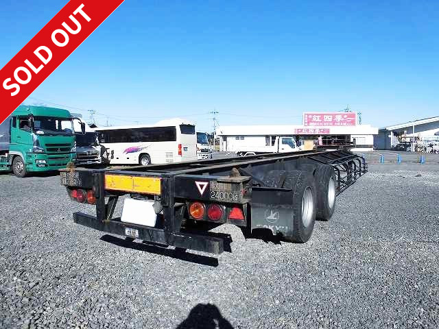 1993 model Tokyu TC404 40ft marine container chassis 2-axle