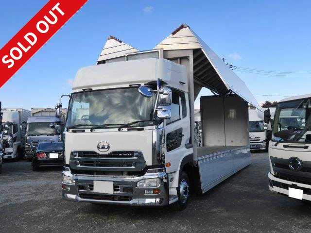 2012 UD Trucks Quon, large aluminum wing, 4-axle low floor, high roof, rear air suspension, vehicle inspection valid until May 2019, Escot V