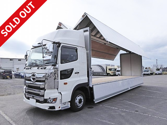 2017 Hino New Profia 4-axle low floor, large aluminum wing, high roof, rear air suspension, retarder 