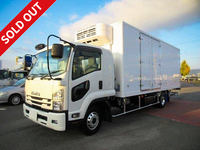 2016 Isuzu Forward refrigerated van 6200 wide with storage PG, Topre -30 degree setting, rear air suspension, side door, standby, aluminum wheels