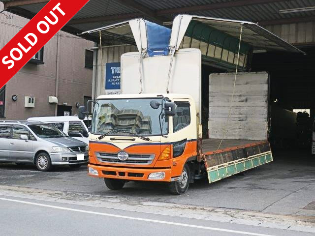 2007 Hino Ranger, medium-sized wing top, 6200 wide body, ETC equipped, automatic transmission, actual mileage approx. 473,000 km, bedless