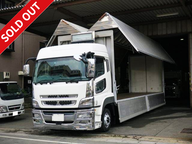 2011 Mitsubishi Fuso Super Great, large aluminum wing, 4-axle low floor, high roof, rear air suspension