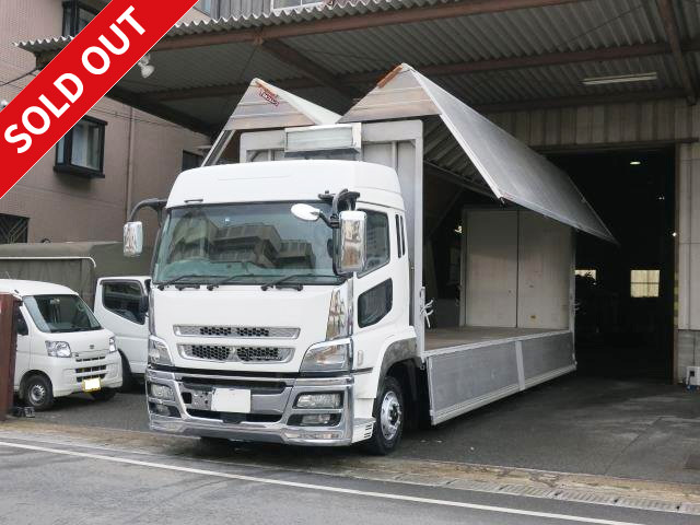 2012 Mitsubishi Fuso Super Great, large aluminum wing, 4-axle low floor, 13t load capacity, high roof, rear air suspension, engine replaced