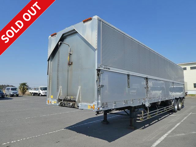 2005 model Nippon Furuhafu 2-axle wing trailer with lift axle, ABS, 4-row jolder, 19.4t load capacity, rear air suspension