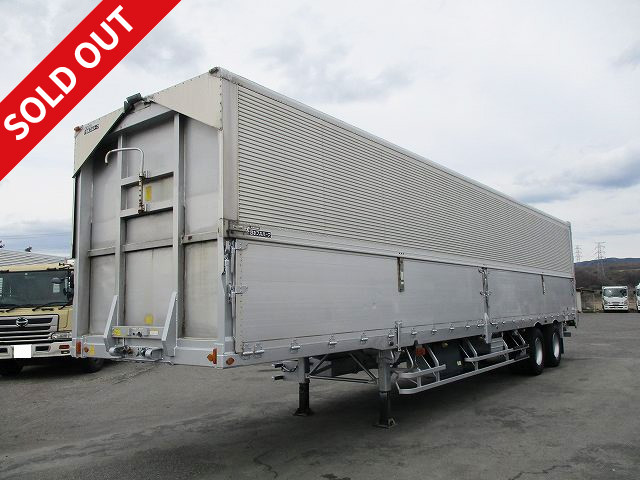 2005 Furuhafu High-floor 2-axle wing trailer 13m Lift axle Jolder 4-row Internal hook 13 pairs Air suspension