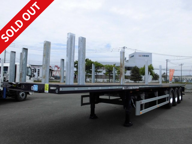 New car! Reiwa 1 model "Pacton" 3-axle chopping board semi-trailer, lift axle, 31t load capacity, rear air suspension, aluminum wheels [compatible with single tractors]