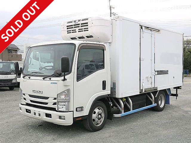 2016 Isuzu Elf 3t refrigerated van, hybrid, wide and long, low floor, Topre, -30 degree setting, left side door included [Semi-medium license required *Semi-medium license or above]