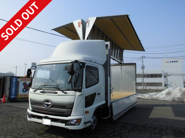 [Lease de Sugu Nori Exclusive] [New Model] 2018 Model Hino Ranger Medium Aluminum Wing 6200 Wide  