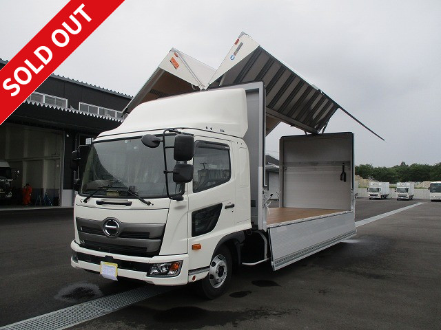 2018 Model New Hino Ranger Medium-sized aluminum wing 6200 wide with combination gate Rear wheel air suspension