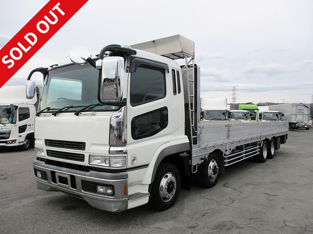 2007 Mitsubishi Fuso Super Great 4-axle low-floor large flatbed aluminum block 5-way opening 13.5t load capacity Rear air suspension 