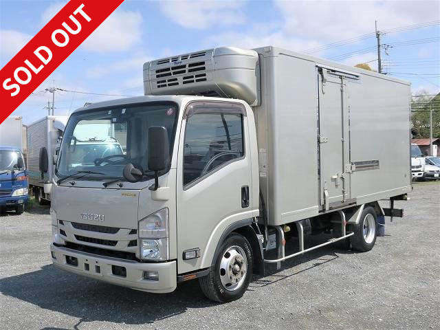 2015 Isuzu Elf 3t refrigerated van, wide long, left side door, 2 pedals, Topre -5 degree setting, full low floor, floor keystone [Semi-medium license compatible *Semi-medium license or above]