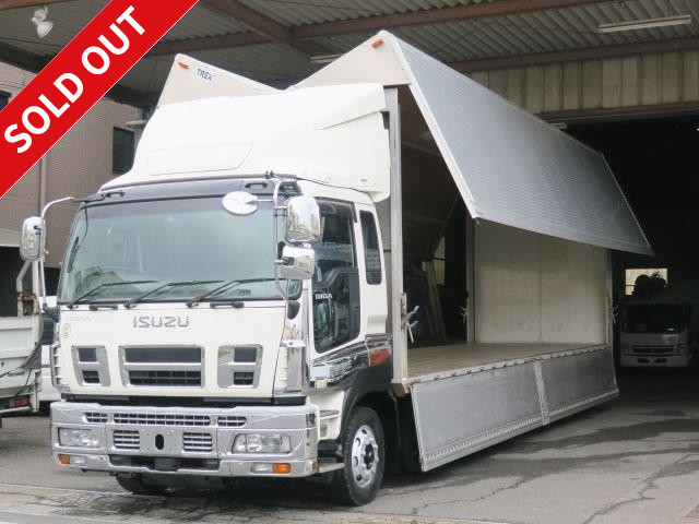 2010 Isuzu Giga Large aluminum wing 4-axle low floor All-wheel air suspension Smoother Corner mirror plating 