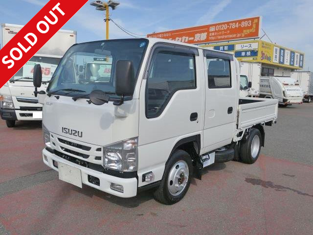 2018 Isuzu Elf Compact flatbed 6-seater Double cab Standard width 4WD