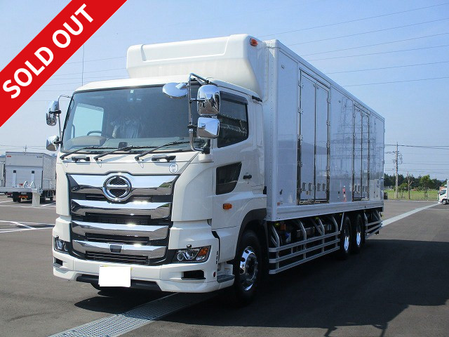 2019 model, new Hino Profia large refrigerated van, high-floor 3-axle, 2-door left side door, rear air suspension, 4-row jolder, with standby, 2-tier