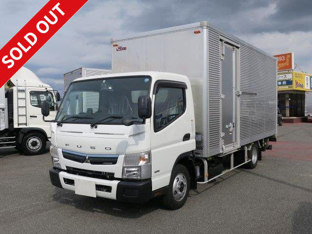 2018 Mitsubishi Fuso Canter 2t aluminum van, low floor, wide and extra long, with combination gate, left side door, rear view camera