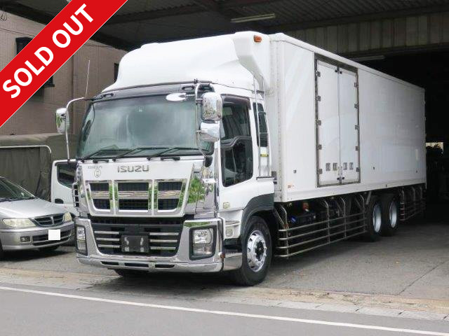 2012 Isuzu Giga large refrigerated van, high floor, 2 rear axles, Thermo King -29 degrees, 4-row jolder, standby, rear air suspension, doors on both sides