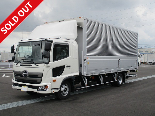 [Rental available] Reiwa 1 model new Hino Ranger medium-sized aluminum wing 6200 wide with storage PG