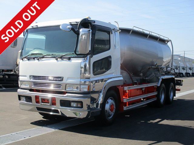 2004 Mitsubishi Fuso Super Great Large powder and granular material transport vehicle Kyokuto Kaihatsu Kogyo Bulk cement only Tank capacity 12.0m3