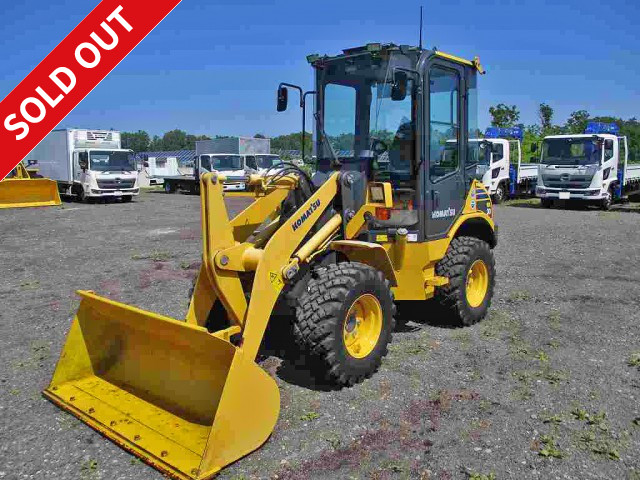 2015 Komatsu WA30 Mini Wheel Loader with snow removal spike tires! 0.4m3 bucket