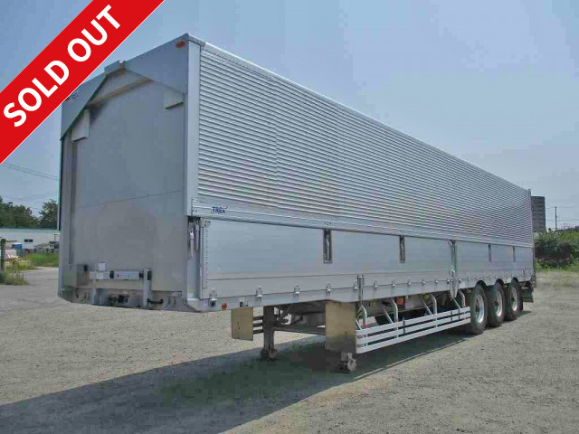 2014 Trex 3-axle wing trailer with lift axle, rear air suspension, 27.5t load capacity, super single tire