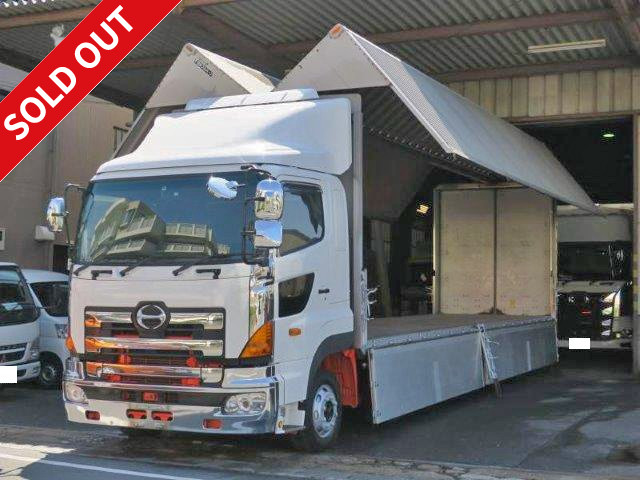 [Price reduced!] 2010 Hino Profia 4-axle low-floor, large aluminum wing, rear air suspension, retarder, jolder 4-row 