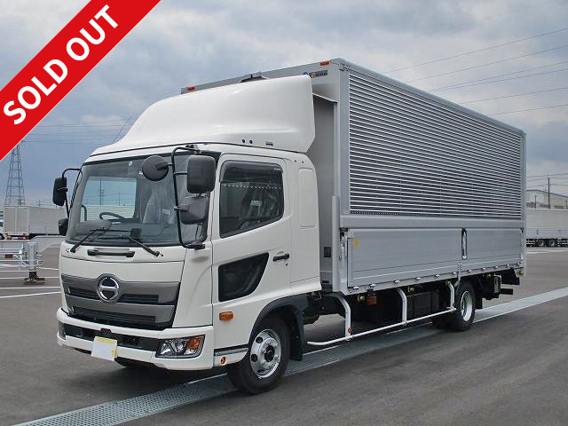 Reiwa 1 model new Hino Ranger medium-sized aluminum wing 6200 wide with combination gate and rear-view camera