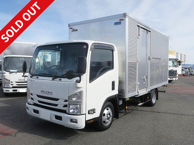 Now available for rental! Reiwa 1 model Isuzu Elf new compact aluminum van wide long low floor with side door